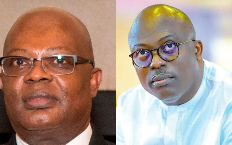 Rivers State: Ibas commences transition activities as Fubara returns Sole Administrator of Rivers State retired Admiral Ibok Ete Ibas and Governor Siminalayi Fubara 800x500